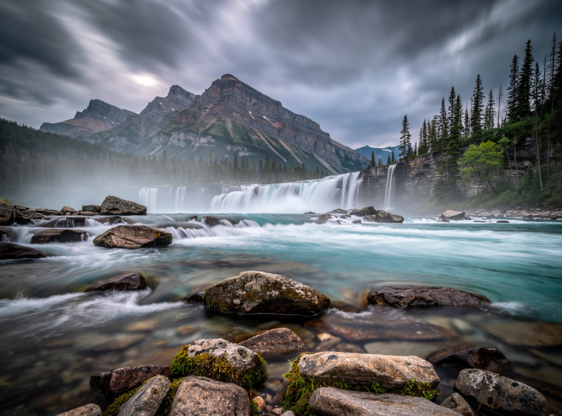 ND filter on wide angle lens for long exposure