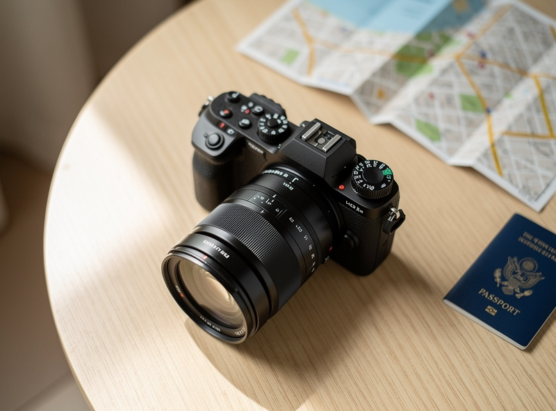 Compact mirrorless travel zoom lens