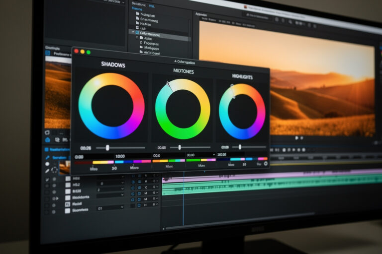 Color grading photography