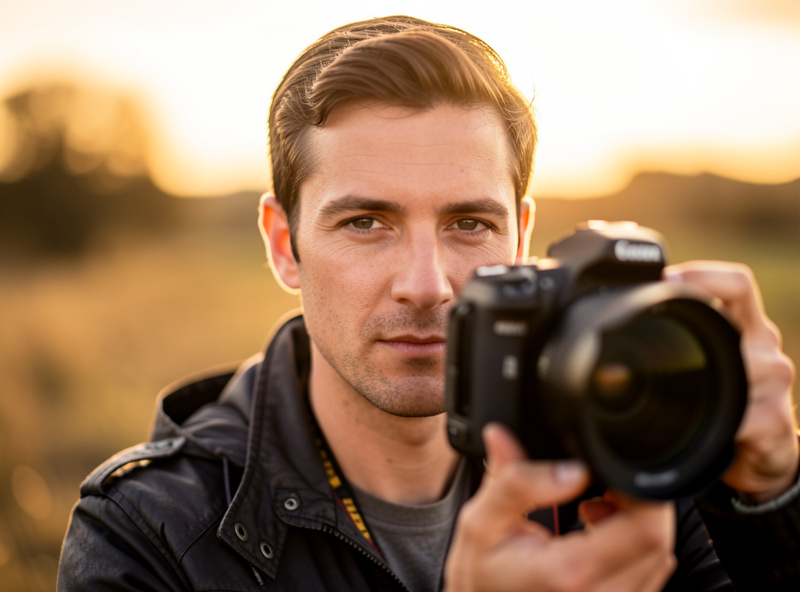 A portrait shot on a fast prime lens with a blurred background showing clean subject separation