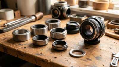 Lens adapters for mirrorless cameras including a dumb ring and speed booster
