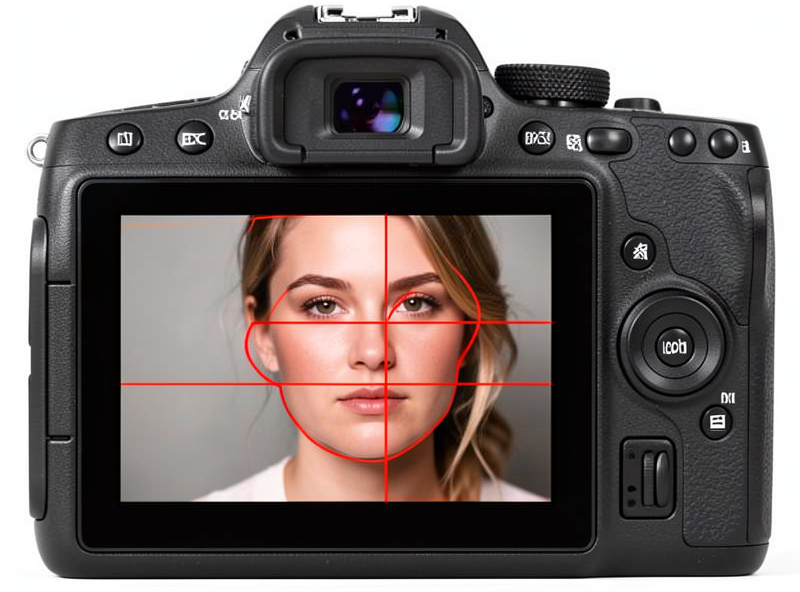 Mirrorless camera EVF showing focus peaking overlay highlighting the sharp edges of a subject