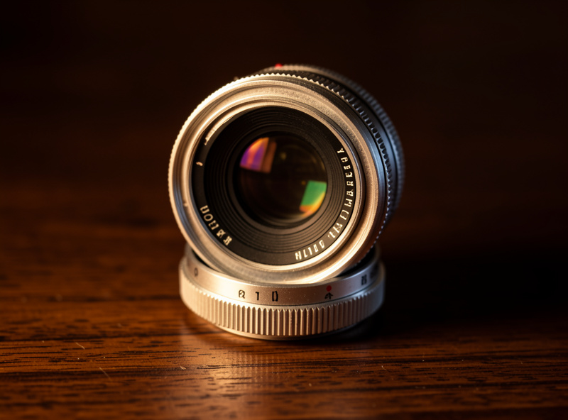 Helios 44-2 58mm f2 vintage lens adapted to a mirrorless camera showing its aperture ring